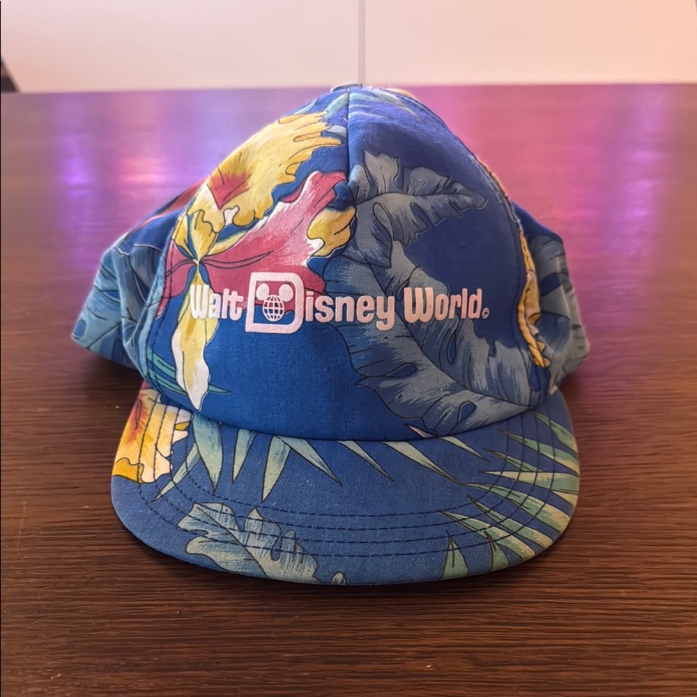 Vintage Walt Disney World Floral Cap